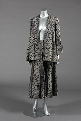 Lot 463 - A Biba faux cheetah-spot suit, circa 1973,...