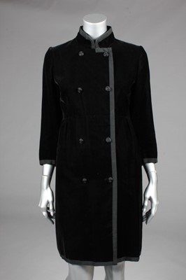 Lot 138 - An Yves Saint Laurent couture black velvet...