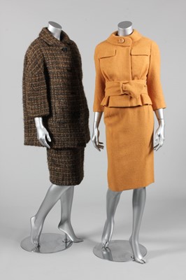 Lot 88 - A Christian Dior New York, orange wool suit,...