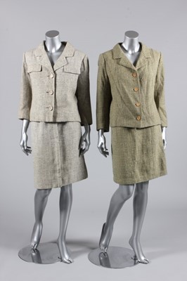 Lot 91 - Three Balenciaga couture suits, 1960s, all...