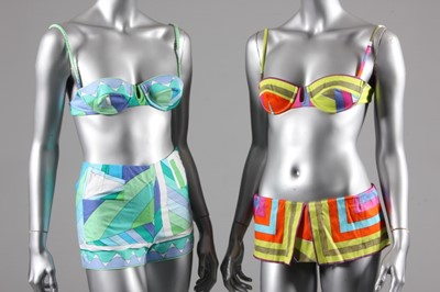 Lot 218 - Two Pucci bikinis, late 1960s-early 1970s,...