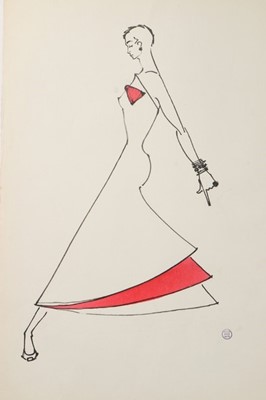 Lot 134 - Three Serge Matta fashion illustrations, late...