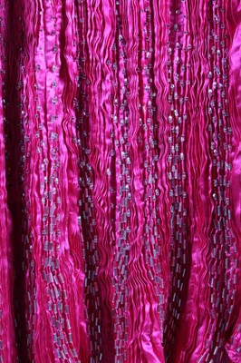 Lot 66 - A fine Patricia Lester shocking pink `Delphos'...