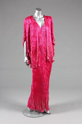 Lot 66 - A fine Patricia Lester shocking pink `Delphos'...