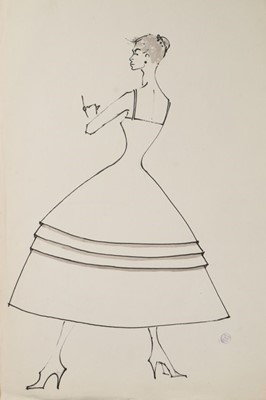 Lot 135 - Three Serge Matta fashion illustrations, late...