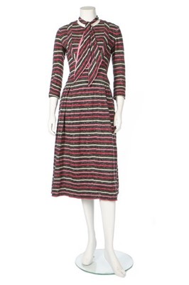 Lot 137 - Mademoiselle Chanel's own couture striped...