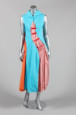 Lot 60 - An Issey Miyake turquoise and orange cotton...