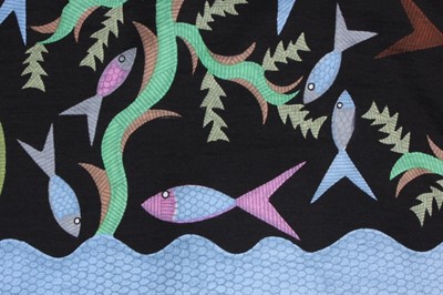 Lot 70 - Scottie Wilson for Ascher printed silk square,...