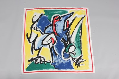 Lot 76 - Jean Michel Atlan for Ascher printed silk...