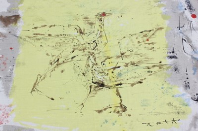 Lot 79 - Zao Wou for Ascher printed silk square,...