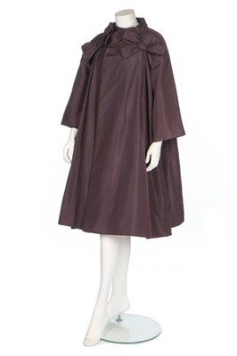 Lot 139 - A Christian Dior New York aubergine faille...