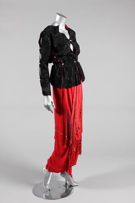 Lot 101 - A Granny Takes A Trip black damask tunic,...