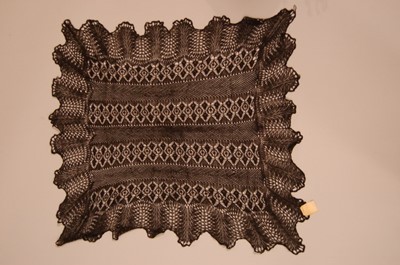 Lot 203 - A Shetland wedding ring shawl, early 20th...