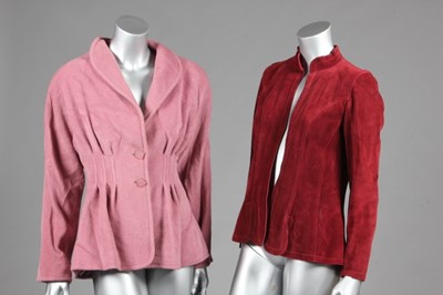 Lot 170 - Jean Muir jackets and coats, 1980s, comprising:...