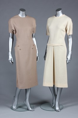 Lot 249 - Two Madame Grès defilé dinner/day dresses,...