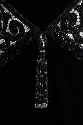 Lot 272 - A Valentino couture black velvet cocktail...