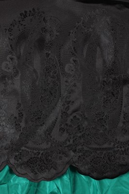 Lot 269 - A Valentino couture black velvet and damask...