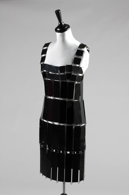 Lot 257 - A Paco Rabanne black plexi glass tunic, ready...