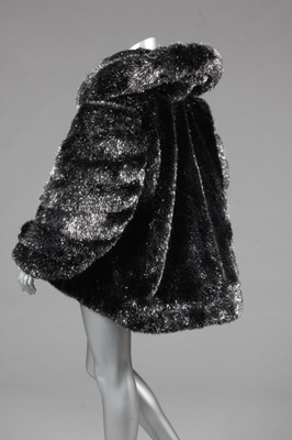 Lot 226 - A Thierry Mugler black tinsel faux fur jacket,...