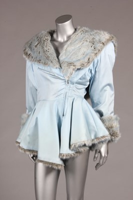 Lot 232 - A Thierry Mugler blue cotton and faux fur...