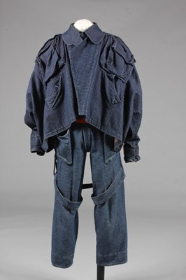 Lot 214 - A Vivienne Westwood blue and red denim man's...