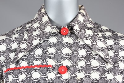 Lot 219 - A rare Leigh Bowery printed cotton pyjama suit,...