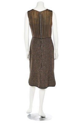 Lot 27 - A Christian Dior London checked tweed ensemble,...