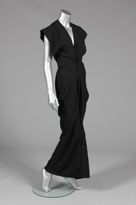 Lot 244 - A Yohji Yamamoto black rayon 'bustle' dress,...