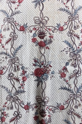 Lot 57 - A printed cotton 'Indienne' robe, French, the...