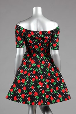 Lot 251 - A Christian Lacroix rose-print cocktail dress,...