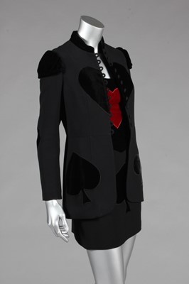 Lot 267 - A Moschino 'Cheap and Chic' playing-card suit,...