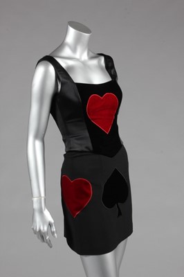 Lot 267 - A Moschino 'Cheap and Chic' playing-card suit,...
