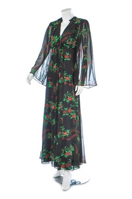 Lot 118 - An Ossie Clark/Celia Birtwell printed chiffon...