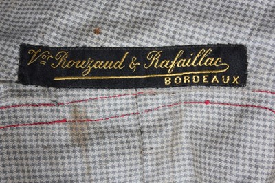 Lot 63 - A Rouzaud & Rafaillac of Bordeaux navy wool...