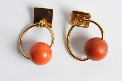Lot 35 - Two rare pairs of Yves Saint Laurent ear-rings,...