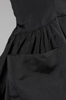 Lot 108 - A Balenciaga couture black silk evening or...