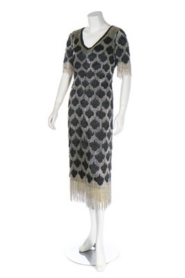 Lot 143 - A Christian Dior couture by Marc Bohan beaded...