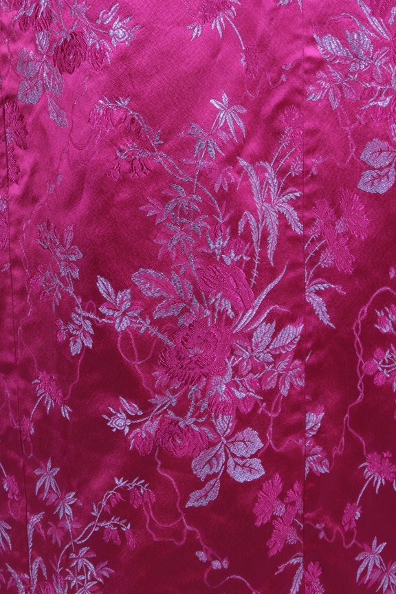 Lot 106 - A Christian Dior London brocaded pink satin