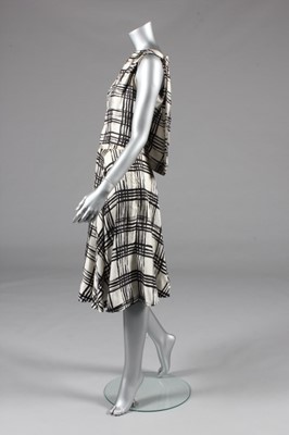 Lot 132 - A Balenciaga couture printed silk ensemble,...