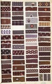 Lot 161 - Printed wools, cottons and gauzes swatch book,...