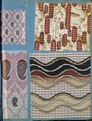 Lot 132 - A good and full printed wools swatch book,...