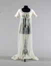 Lot 348 - An embroidered muslin gown circa 1805, the...