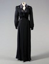 Lot 435 - Two Ossie Clark for Radley black moss crepe...