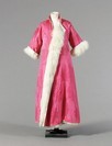Lot 239 - A cyclamen pink damask silk ladies informal...