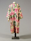 Lot 224 - An ikat silk robe, Bokharan, late 19th or...