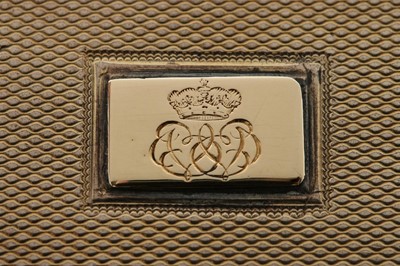 Lot 17 - A silver-gilt snuff box given by the Duke &...