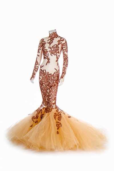 Lot 231 - A Jean-Louis Scherrer by Stephane Rolland nude-...