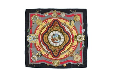 Lot 261 - Four Hermès printed silk scarves, 1980s-2000s,...