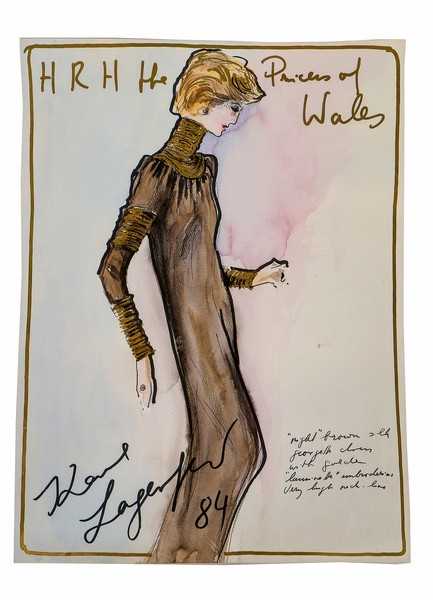 KARL LAGERFELD sketch - Chanel 2013 Haute Couture - print | eBay