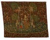 Lot 95 - An embroidered copy of the Cluny tapestry,...
